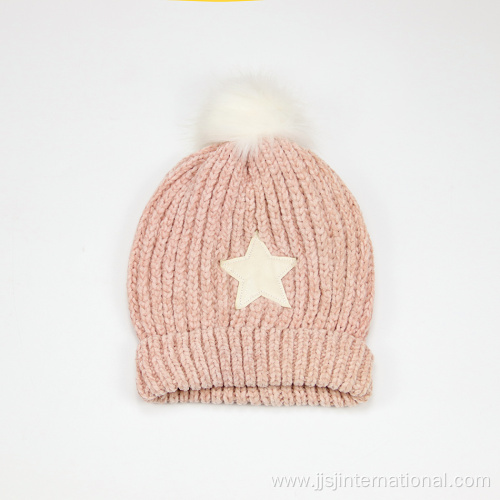 fleece warm knitted hat customization